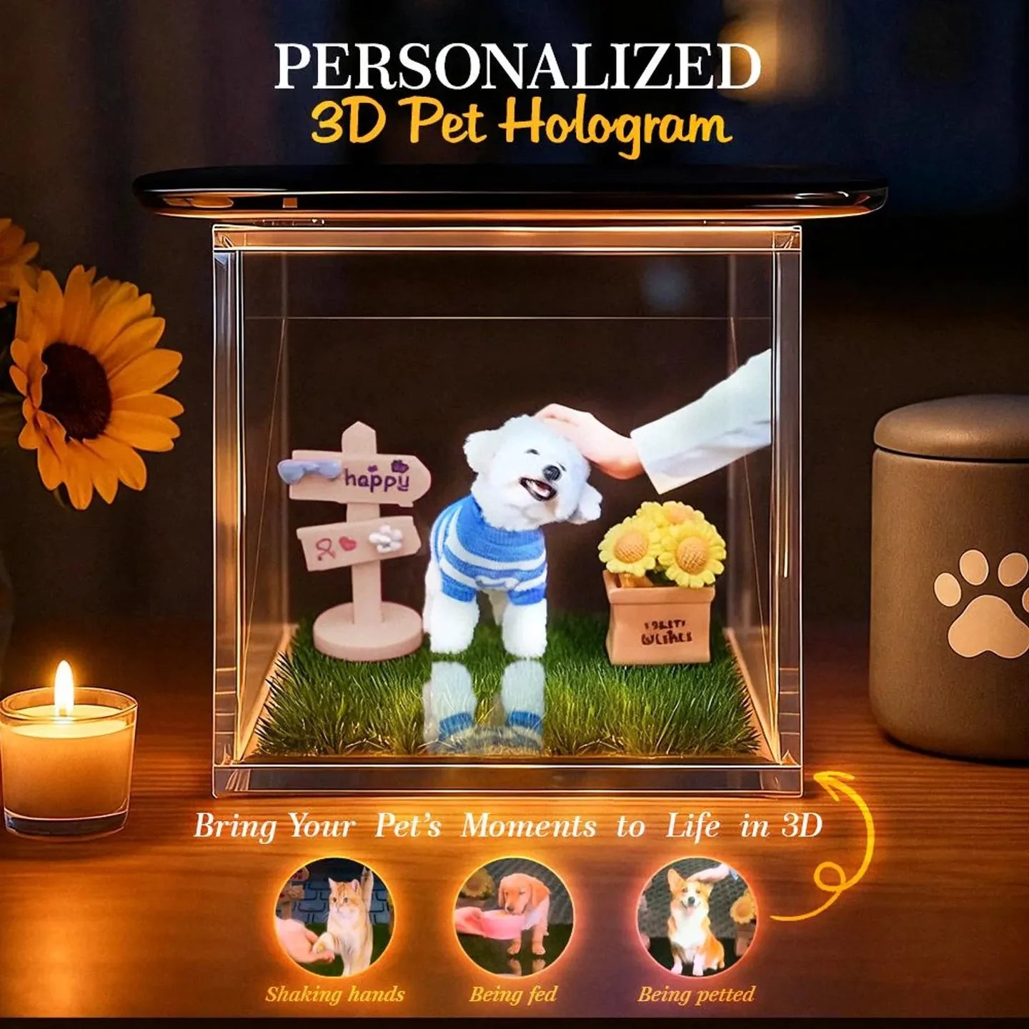 Personalized Pet Hologram Keepsake